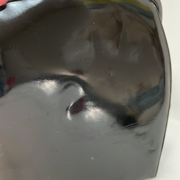 VINTAGE 60’s THEODOR California Hand Bag Black Patent Vinyl - Picture 11 of 11